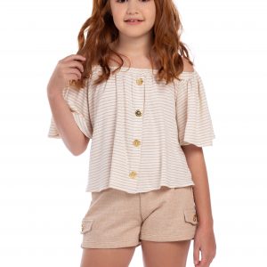 Conjunto Bata e Shorts 1+1