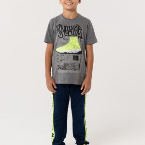 Camiseta Cinza Escuro 1+1