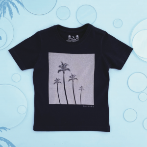 Camiseta Preta Coqueiros Dudes