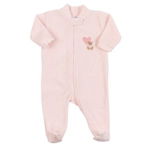 Macacão Plush com Zíper Coquelicot