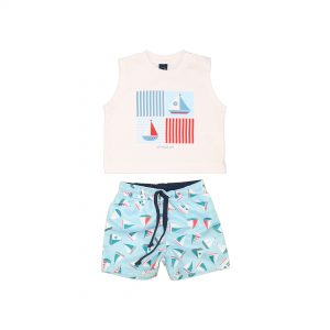 Conjunto Regata e Shorts 1+1