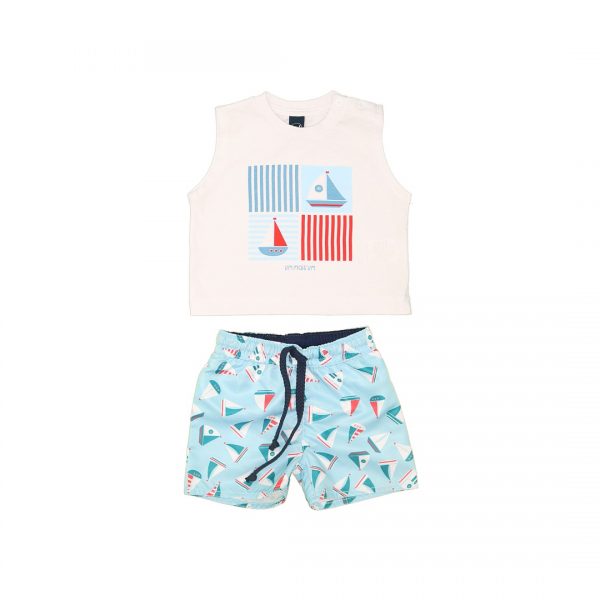 Conjunto Regata e Shorts 1+1