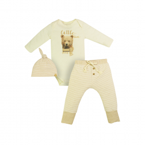 Conjunto Body, Calça e Touca Grow Up
