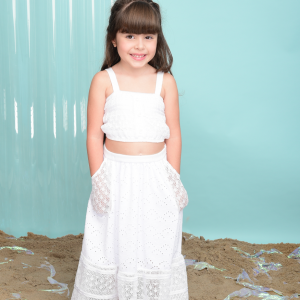 Conjunto Cropped e Saia Mini Lady